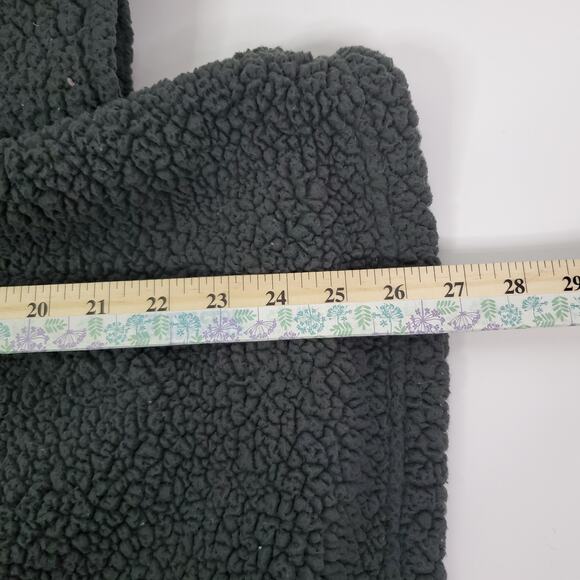 32 Degree Heat Womens M/L Oversized Plush Fleece Button Down Jacket Teal Green - Picture 7 of 8